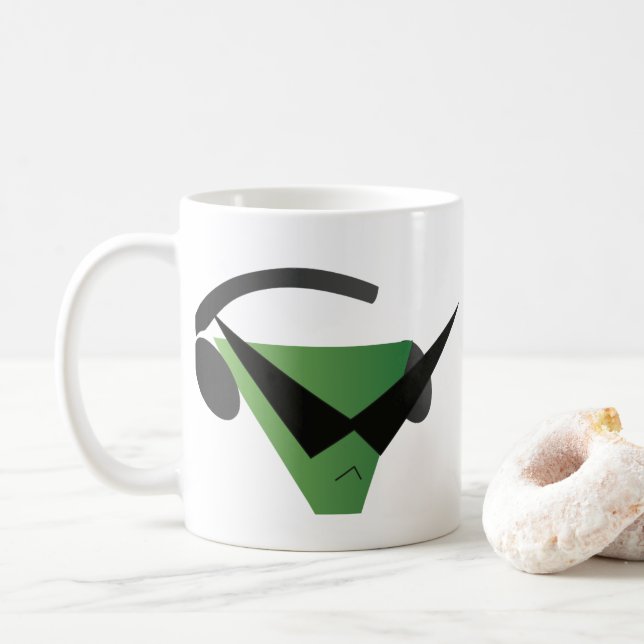 Taza de cerámica clásica 11oz de ReeZen por (Con donut)