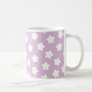 Taza de cerámica clásica de la estrella purpúrea