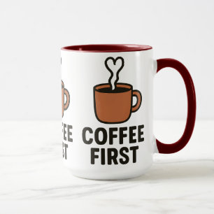 Taza De Cerámica Coffee First
