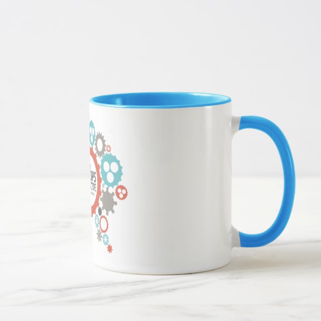 Taza de cerámica colectiva de DevOps (Derecha)