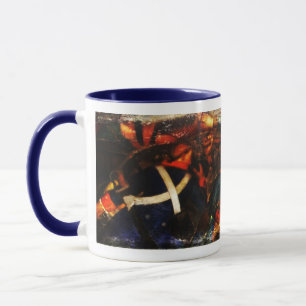 Taza de cerámica con estampado "New Deal" WPA Art 
