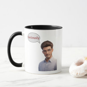 Taza de cerámica de arte digital única