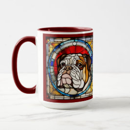 Taza de cerámica de Bulldog lindo para beber
