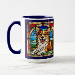 Taza de cerámica de Corgi galés lindo