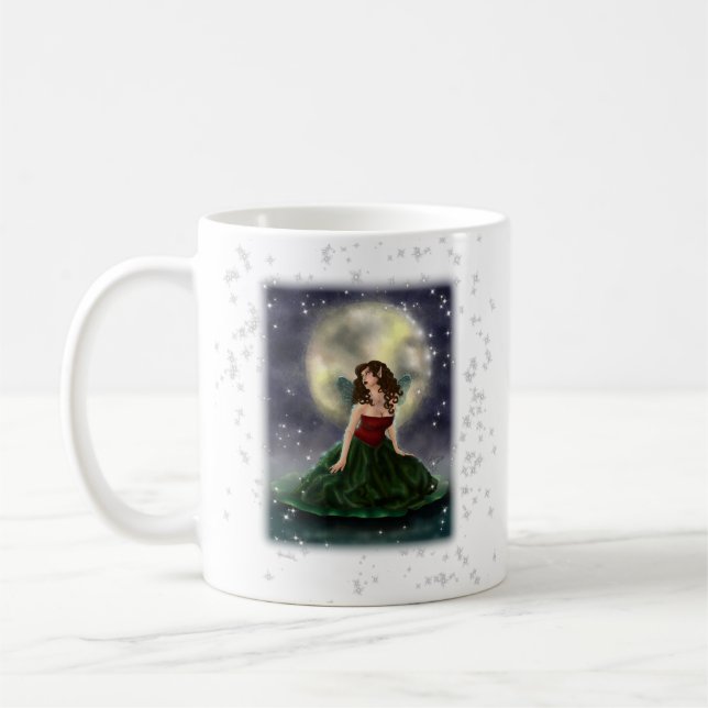 Taza de cerámica de Fae del cojín de lirio (Izquierda)
