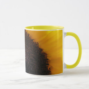 Taza de cerámica de girasol