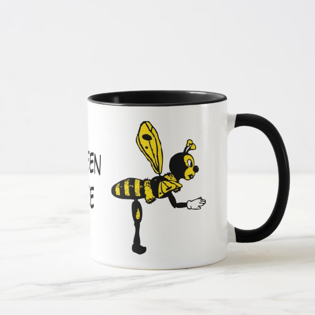 Taza de cerámica de la abeja reina (Derecha)
