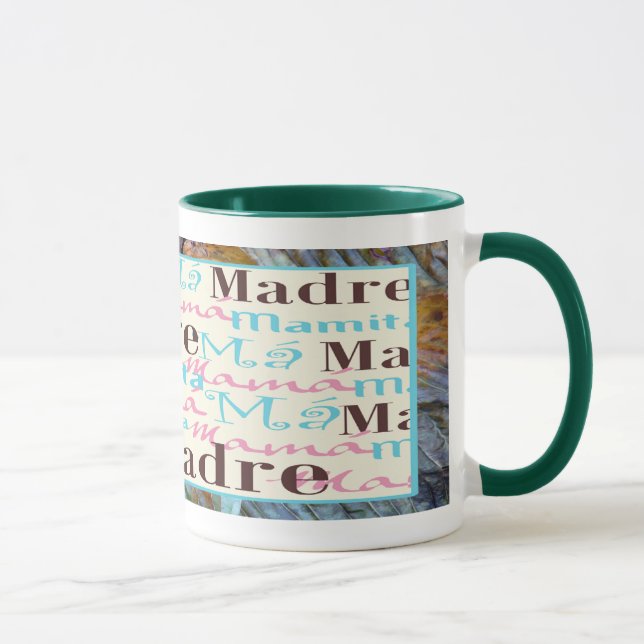 Taza de cerámica de la mamá/de la turquesa de (Derecha)