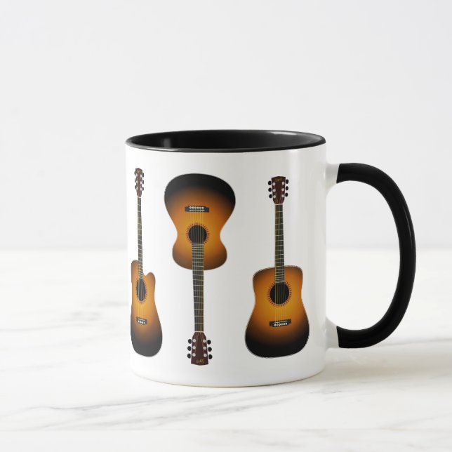 taza de cerámica de las guitarras acústicas (Derecha)