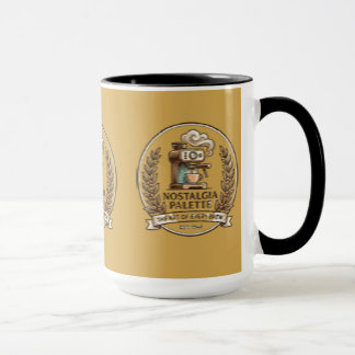 Taza de cerámica de máquina de café expreso retro