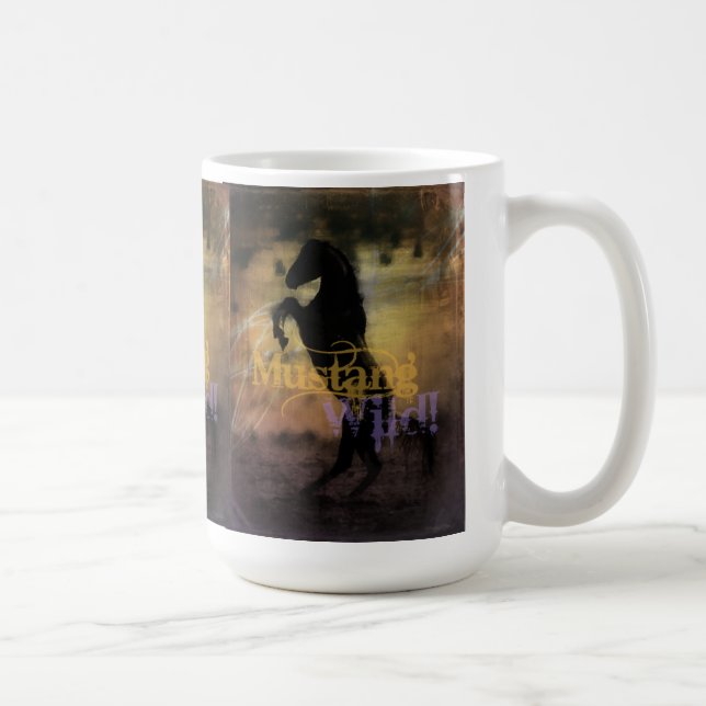 Taza de cerámica de MustangWILD (Derecha)