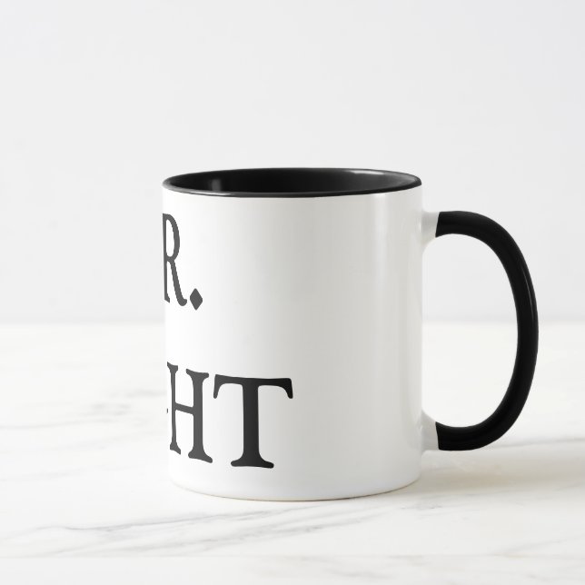 Taza de cerámica de Sr. la RIGHT (Derecha)