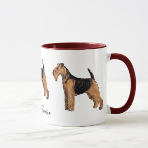 Taza de cerámica de Terrier galés