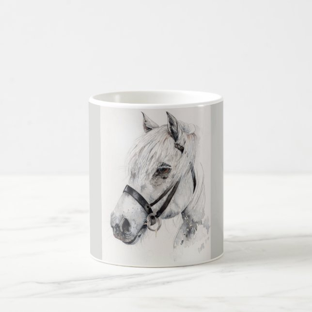 Taza de cerámica del caballo (Centro)