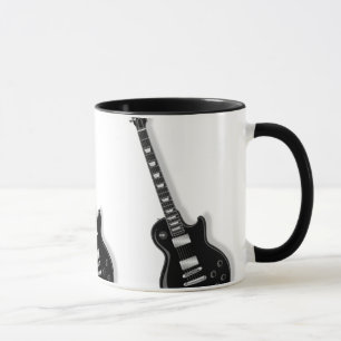 Taza de cerámica del campanero de la guitarra