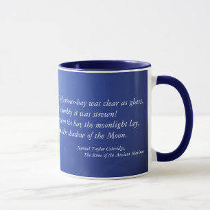 Taza de cerámica del claro de luna azul