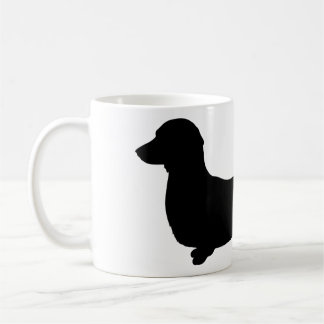 Taza de cerámica del Dachshund largo del pelo