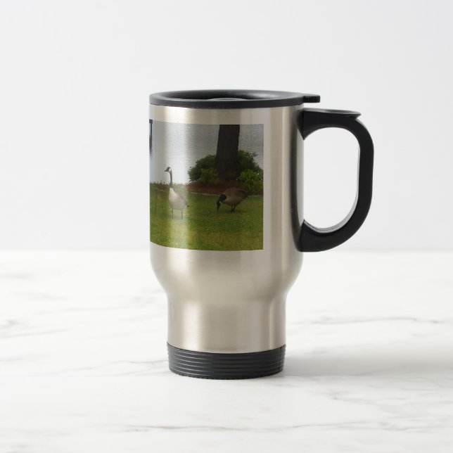 Taza de cerámica del viaje del ganso (Derecha)