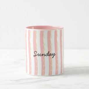 Taza De Cerámica Minimalista "Chicas Del Domingo"