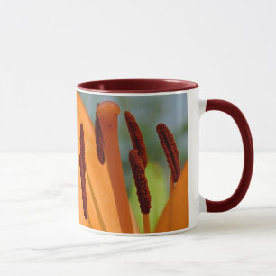taza de cerámica timbre lirio de día