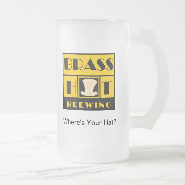 Taza de cerveza de cristal de la elaboración de la (Derecha)