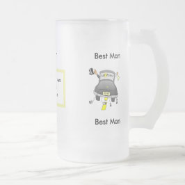 Taza de cerveza de cristal del banquete de boda