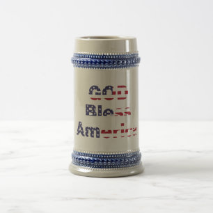 Taza de cerveza de herencia patriótica - Audaz Dio