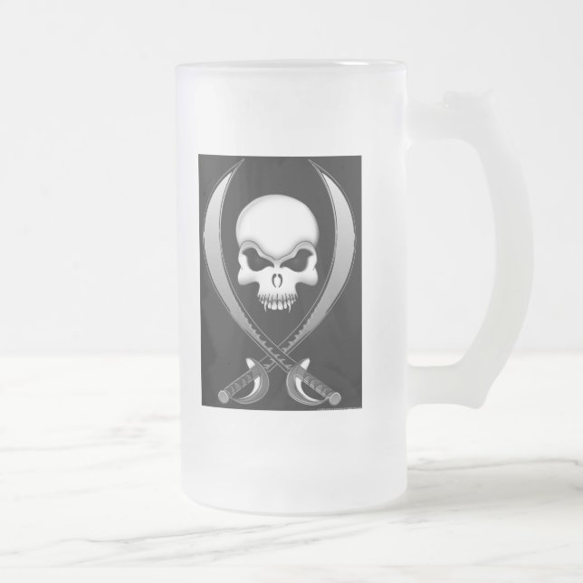 Taza de cerveza del cráneo del pirata (Derecha)