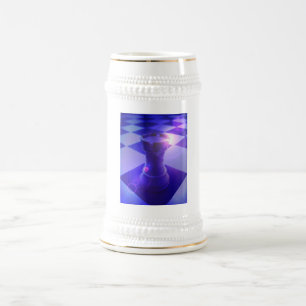 Taza de cerveza del grajo del ajedrez