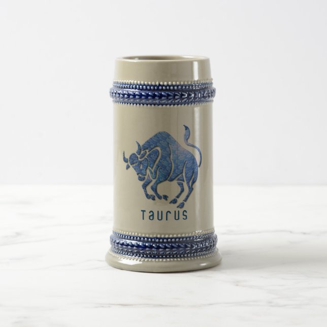 Taza de cerveza del horóscopo del tauro (Centro)