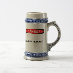 taza de cerveza del logotipo del danegr