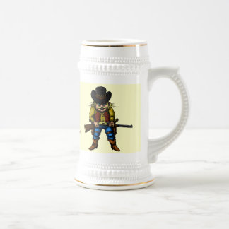 Taza de cerveza del oeste salvaje divertida