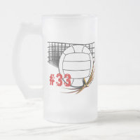 Taza de cerveza del voleibol