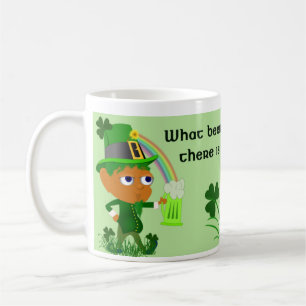 Taza de cerveza divertida del Leprechaun