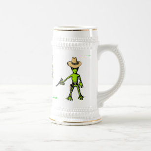 Taza de cerveza divertida extranjera