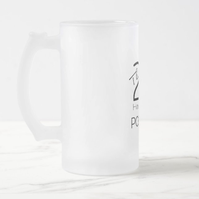Taza de cerveza escarchada - blanco (Izquierda)