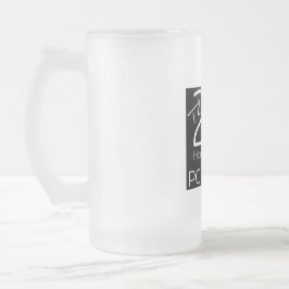 Taza de cerveza escarchada - negro