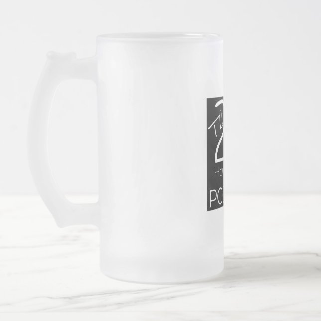 Taza de cerveza escarchada - negro (Izquierda)