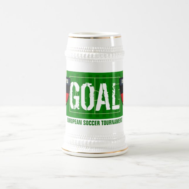 Taza de cerveza europea del fútbol de Deutschland (Centro)