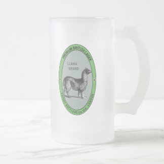 Taza de cerveza helada de la llama