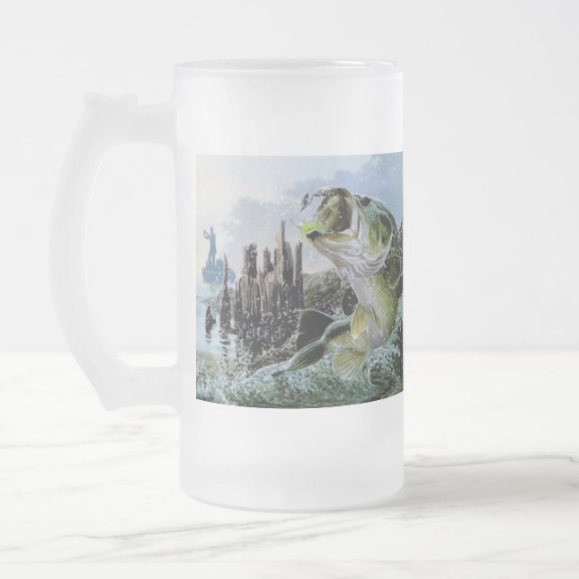Taza de cerveza helada del día de padre de los (Izquierda)