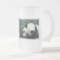 Taza de cerveza helada del oso de panda