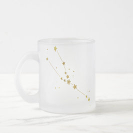 Taza de cerveza helada zodiaco del tauro