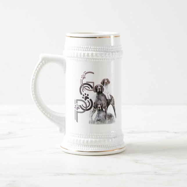 Taza de cerveza para Pointer de Pelo Corto Alemán (Izquierda)