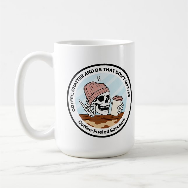 Taza de charla de café y tonterías (Izquierda)