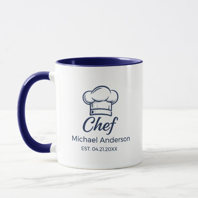 Taza de Chef Personalizada – Regalo de Cocina con  (Izquierda)