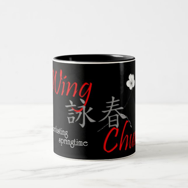 taza de Chun del ala del 詠春 - rojo (Centro)