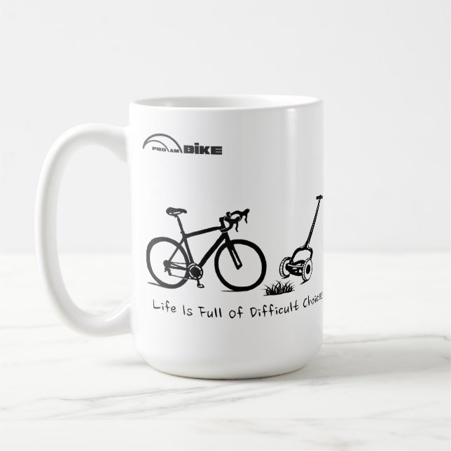 Taza de ciclo - la vida es llena de opciones (Izquierda)