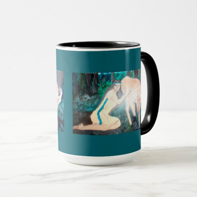 Taza de ciervo domesticado (Anverso derecho)
