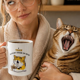 Taza de Cita Divertida de Café para Amantes de Gat
